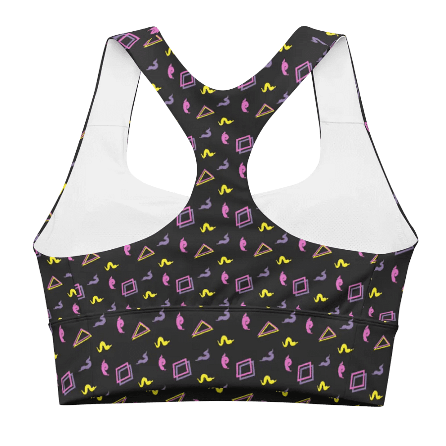Oh worm black pattern sports bra product image (4)