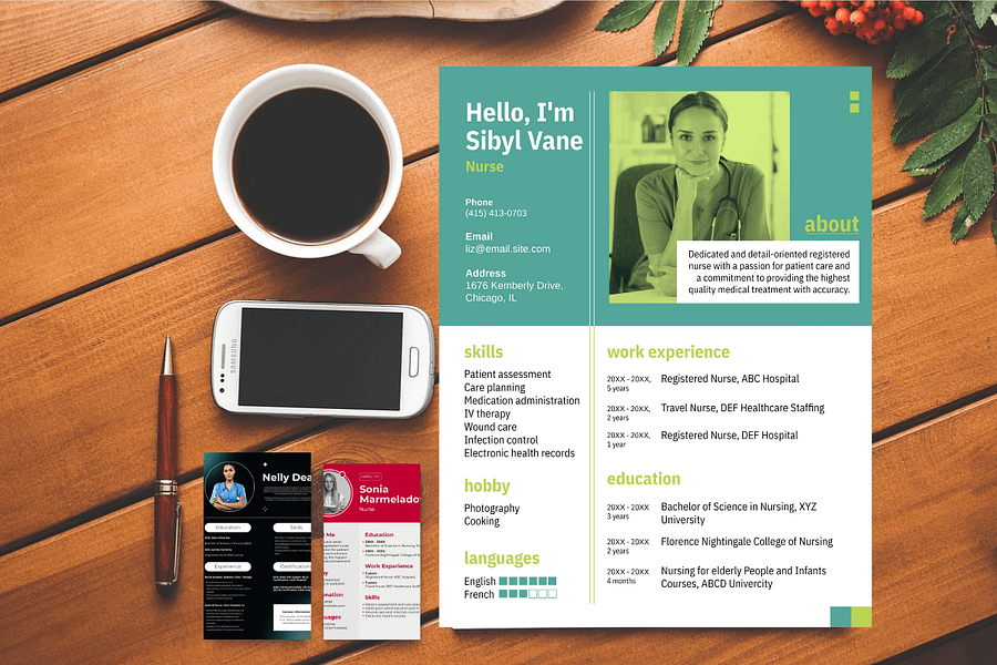Professional Nurse Resume Template product image (3)