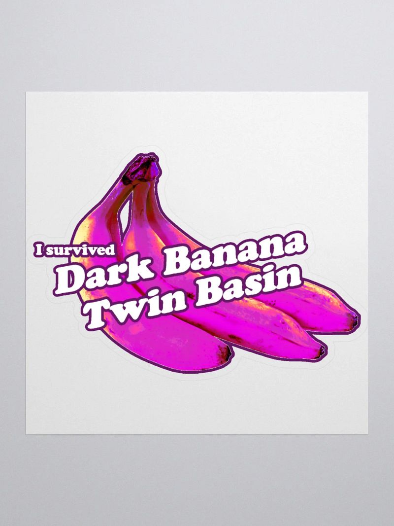 Dark Banana Twin Basin (Sticker)
