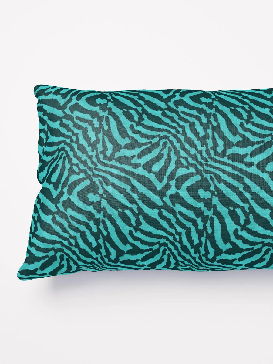 Teal Zebra Pillow product image (8)
