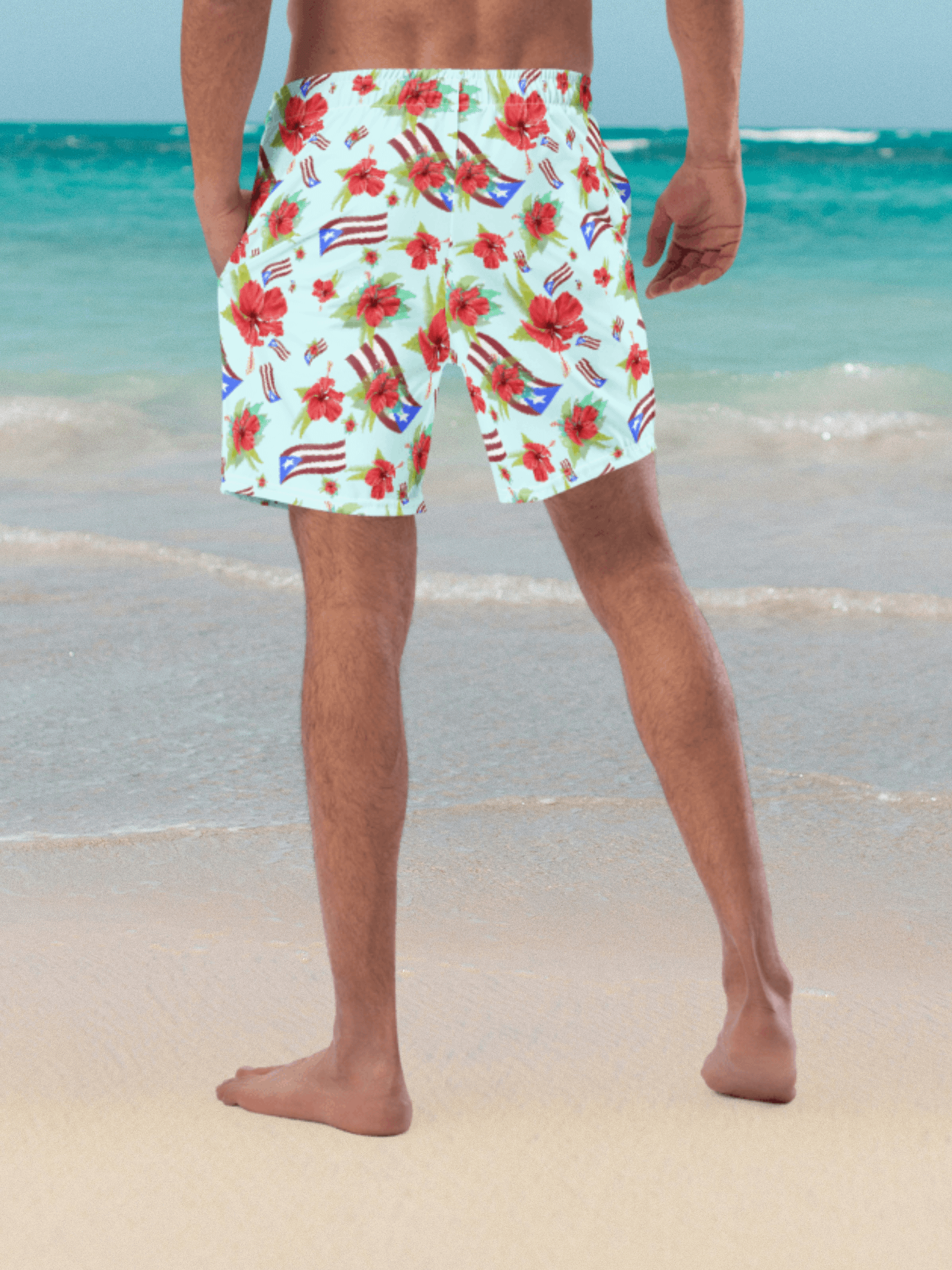 Puerto Rican Pride Swim Shorts product image (3)