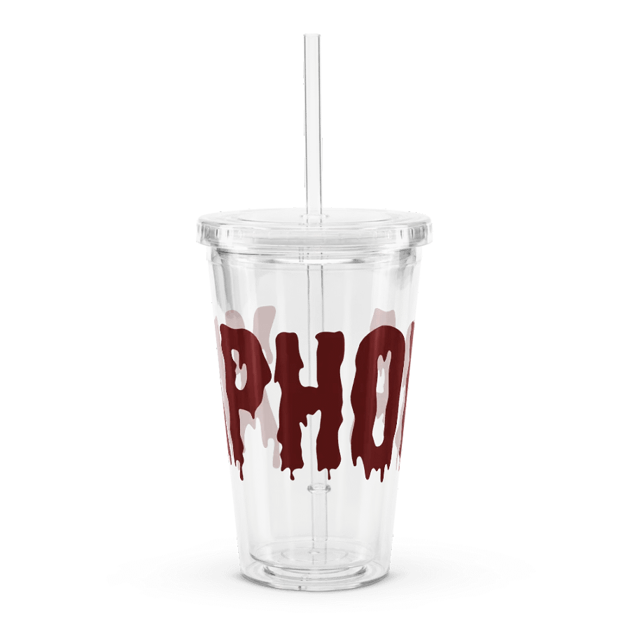 Xaphora Drip Clear Acrylic Cup w/ Straw product image (3)