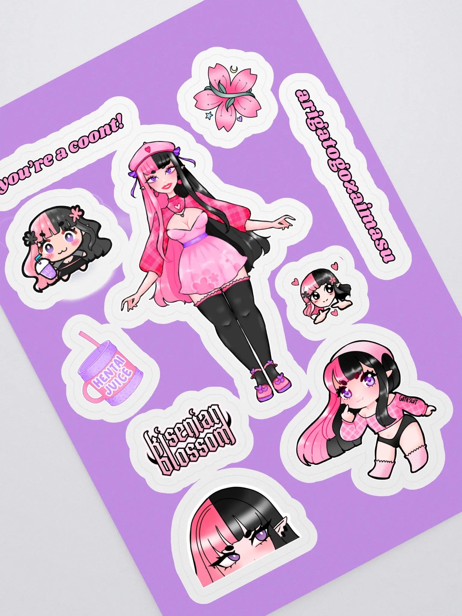 blossom stan sticker sheet product image (1)