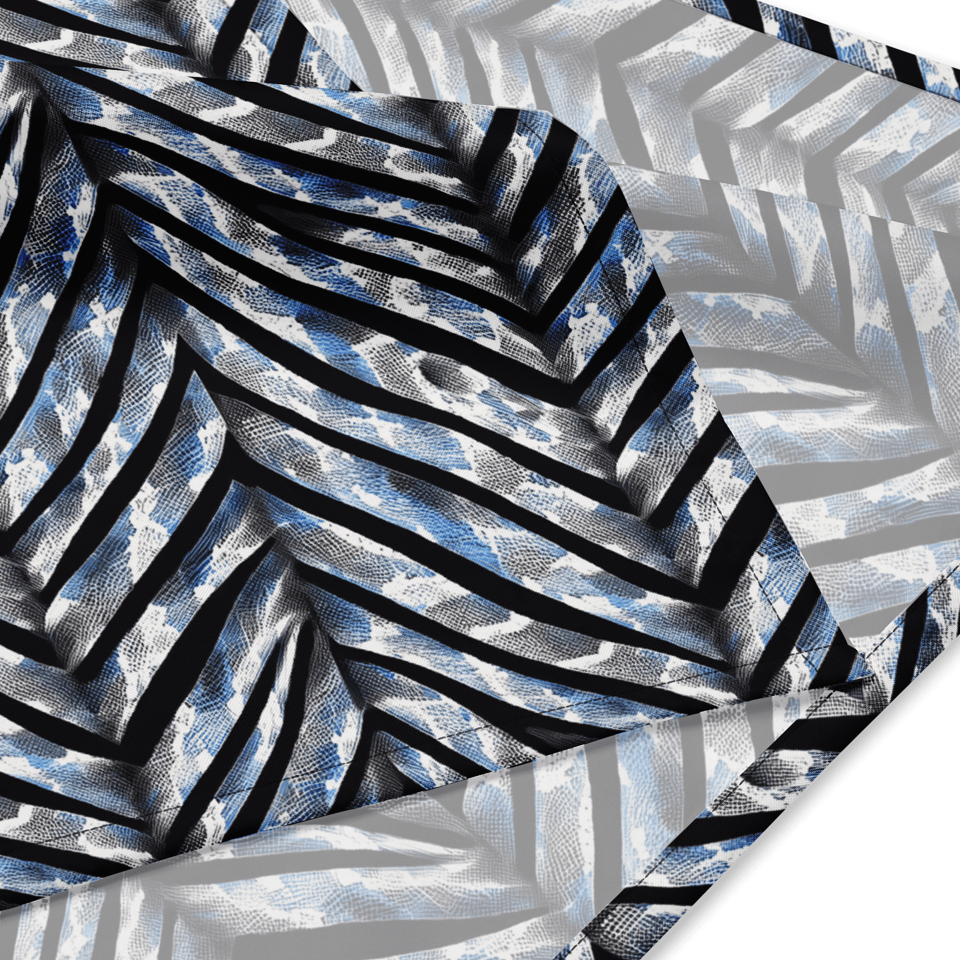 Blue Grey Snake Skin Bandana product image (4)