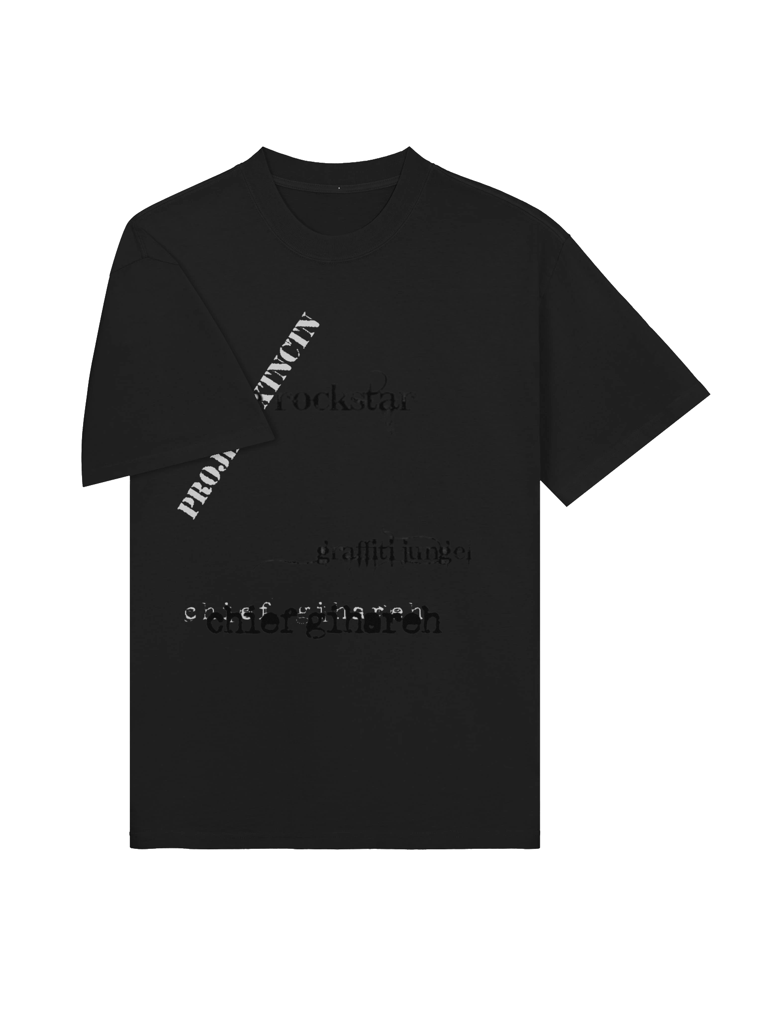 simple black project xtnctn chief gihareh graffiti jungel tee shirt product image (3)