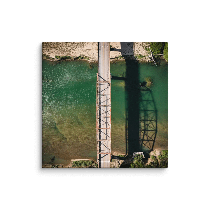 Bridge Over Beaver Creek – Aerial Perspective - Sublimation Printed on Canvas product image (2)