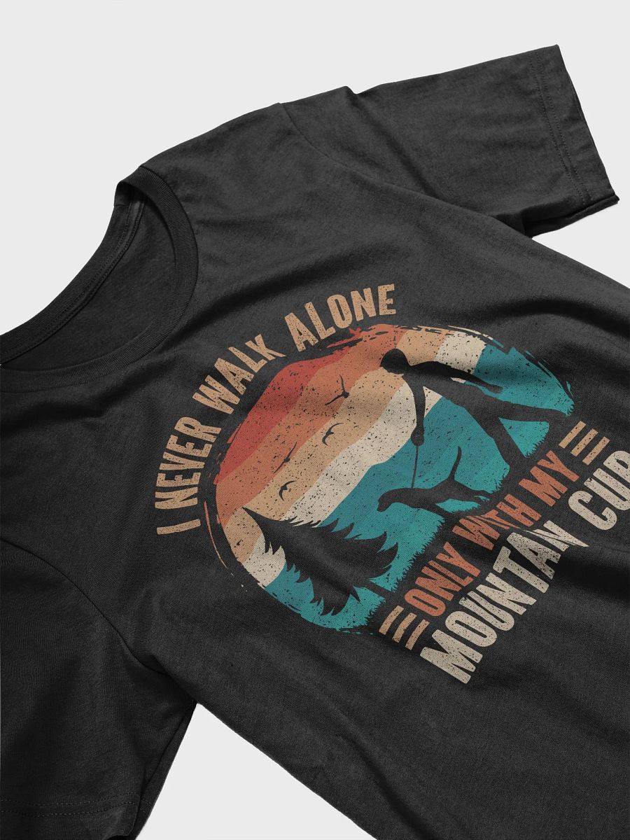 Mountain Cur Dog Walking DAD Retro Vintage Sunset Silhouette Shirt product image (3)