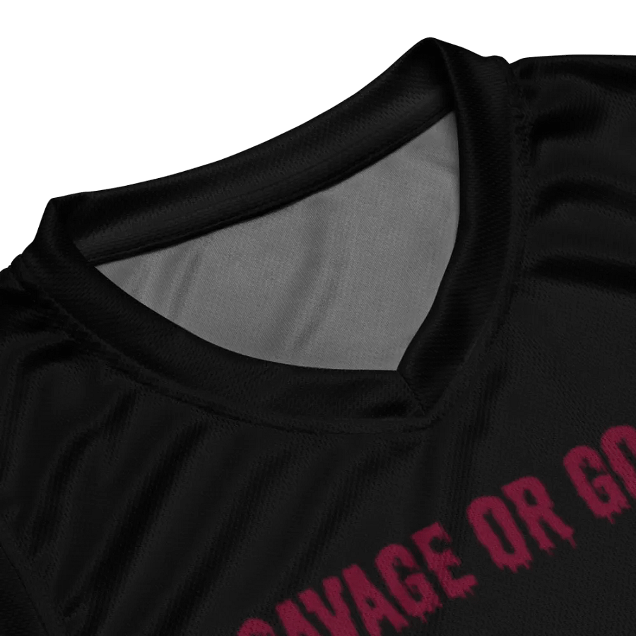 Red lettered Basketball Jersey product image (8)