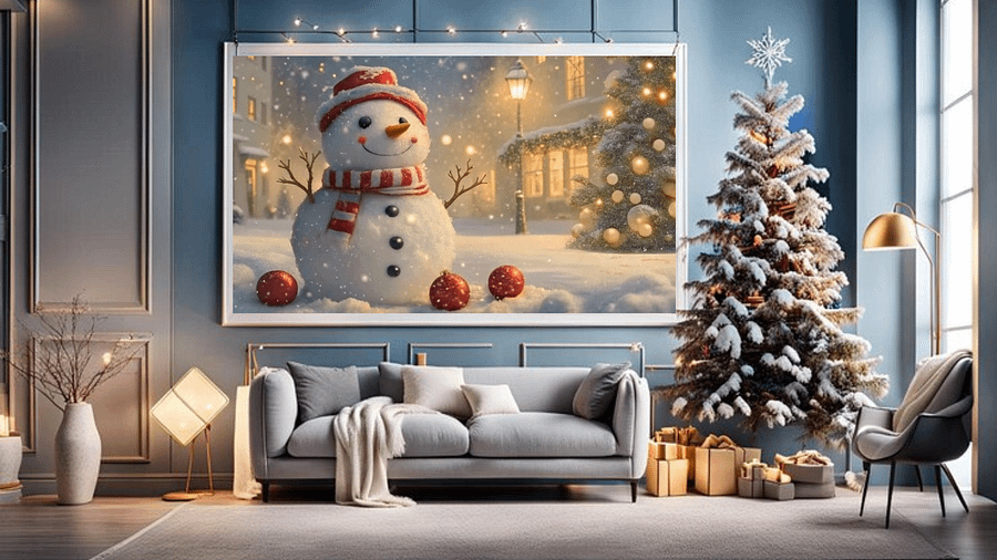 The Snowman’s Festive Wonderland Christmas in the Village - Frame TV V product image (3)