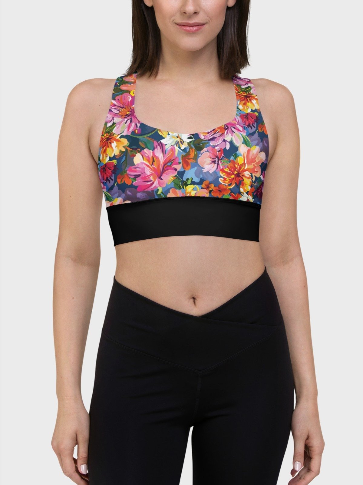 Hight Impact Bra "Bold Abstract Florals" product image (7)