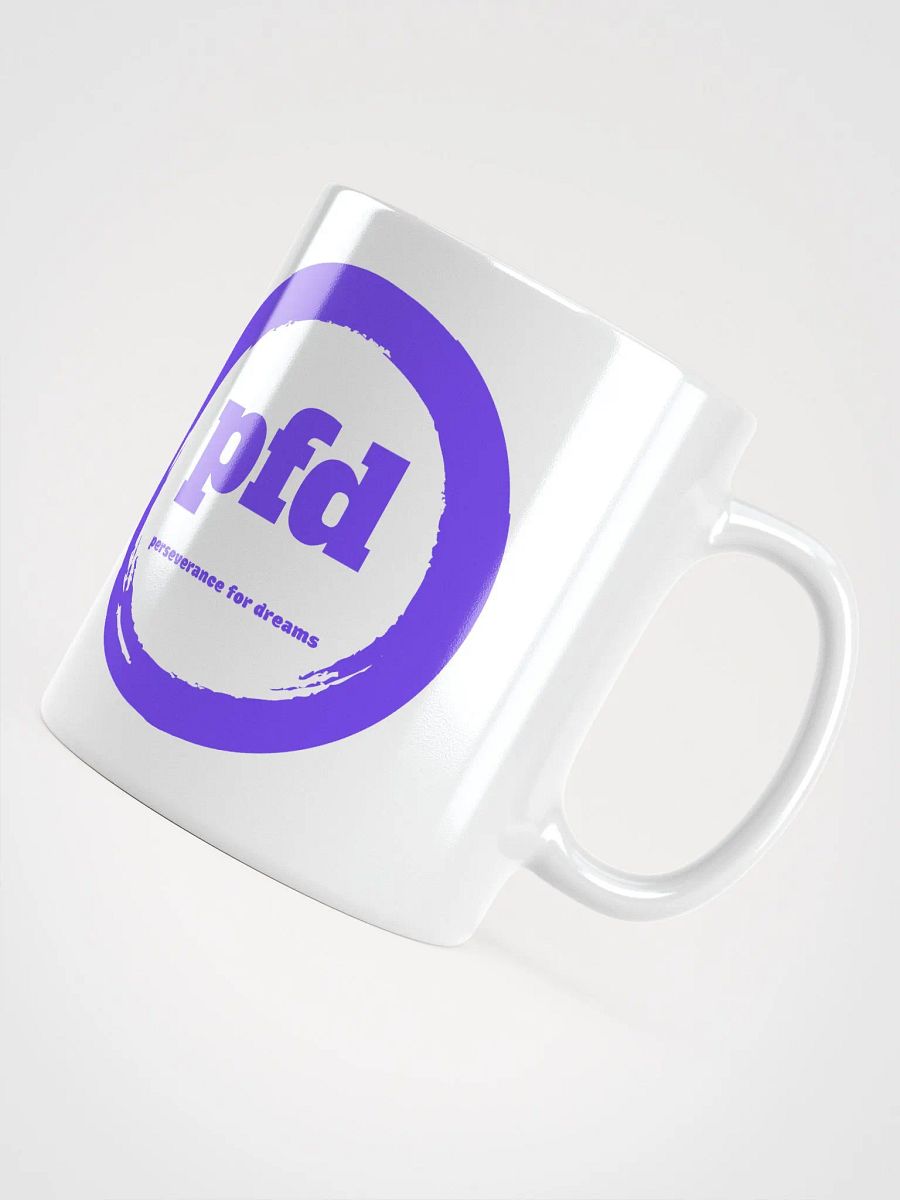 Vivid pfd Logo White Glossy Mug product image (10)