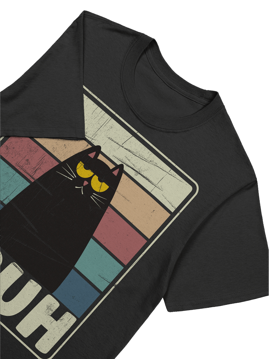 Retro BRUH Black Cat T-Shirt product image (54)