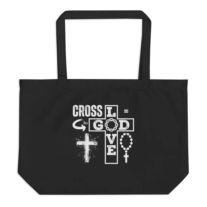 Cross Equal To God Love Organic Tote bag product image (1)
