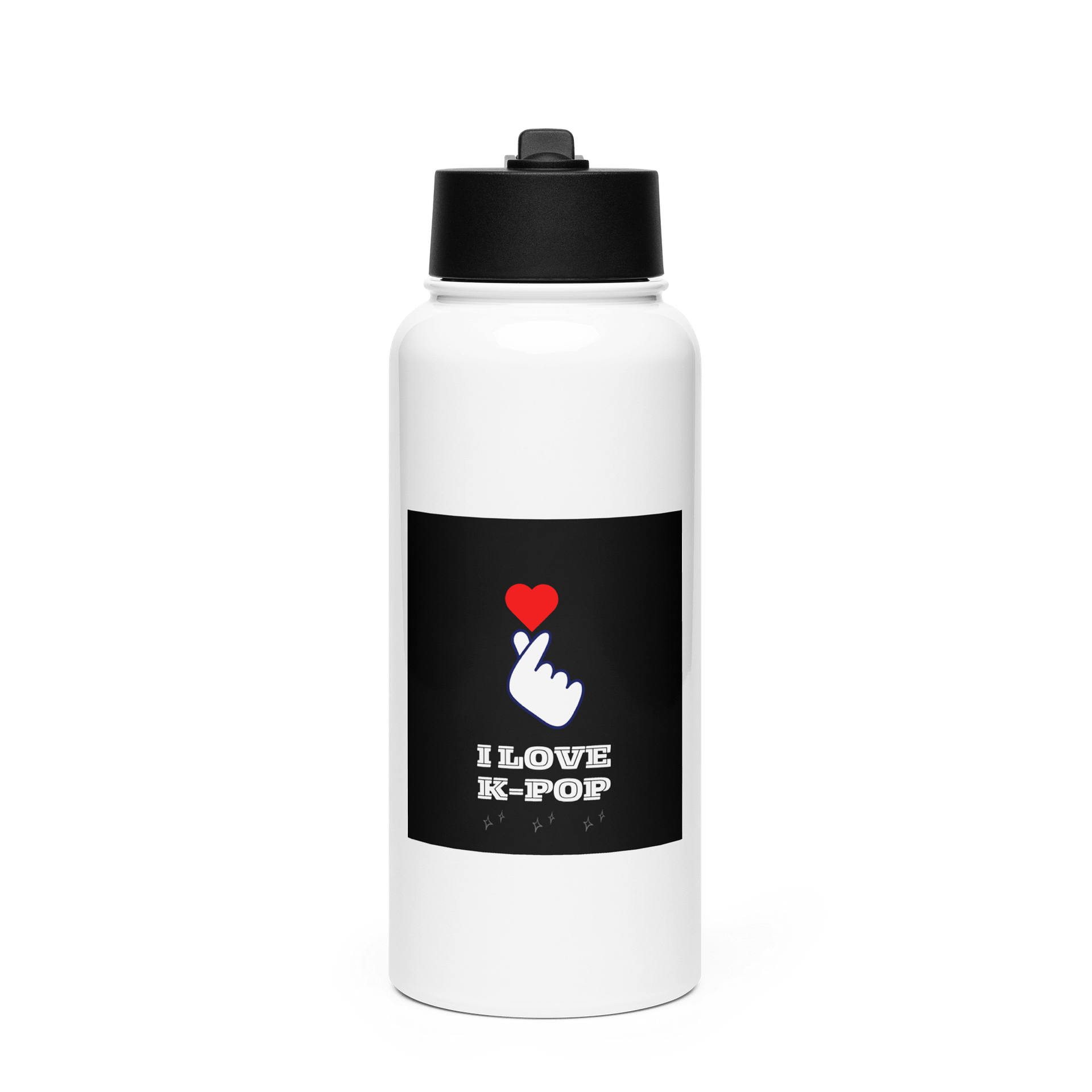 K-POP Stainless Steel Water Bottle with a Straw Lid product image (1)