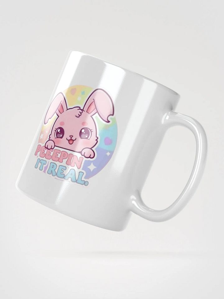 White Glossy Mug Peepin product image (2)