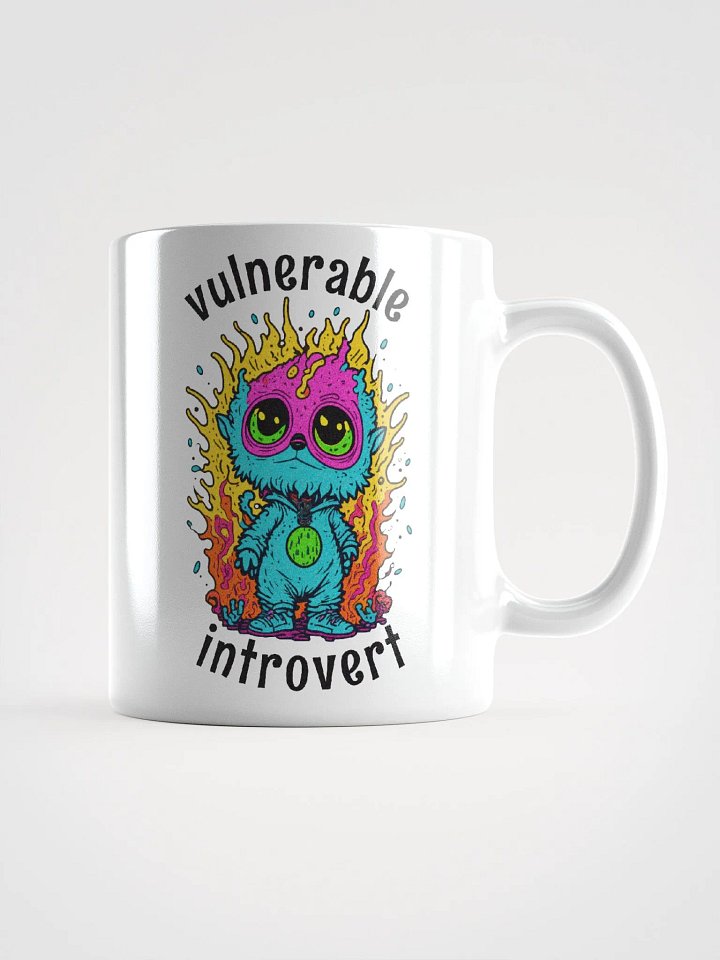 Quirky Misfits Graphic | White Coffee Mug | Vulnerable Introvert product image (2)