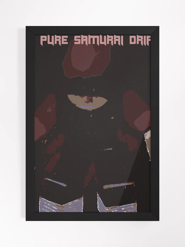 Galactic Void Samurai Drip Edition Framed Matte Poster product image (1)