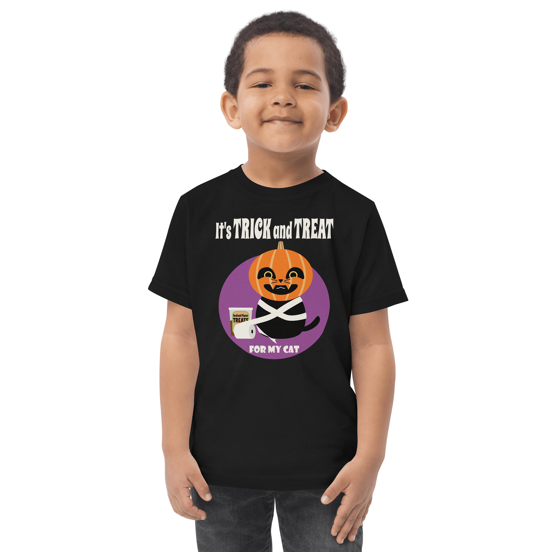 Halloween Cat (Trick and Treat) - Toddler T-shirt product image (1)