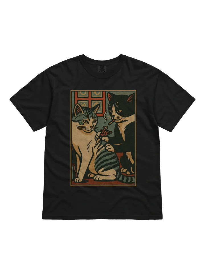 Tattoo Artist Funny Cat Meme Vintage Style T-Shirt product image (1)