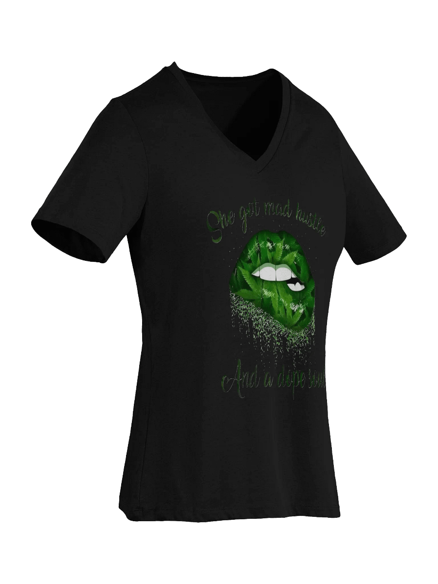 “She’s Got Mad Hustle” Women's Relaxed V-Neck T-Shirt product image (6)