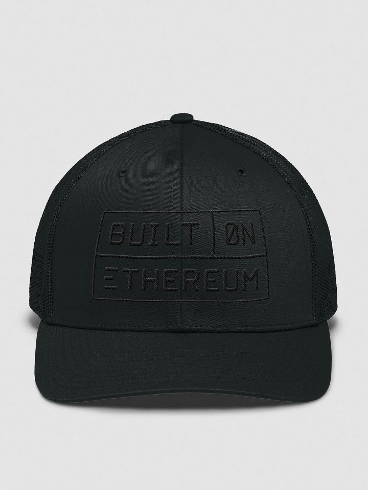 Built on Ethereum cap - black product image (1)
