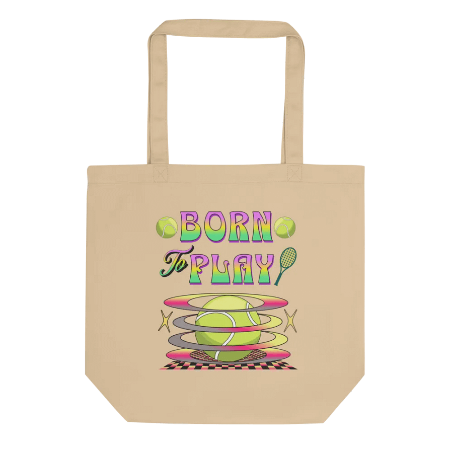 Born to Play Tennis Eco Tote product image (1)