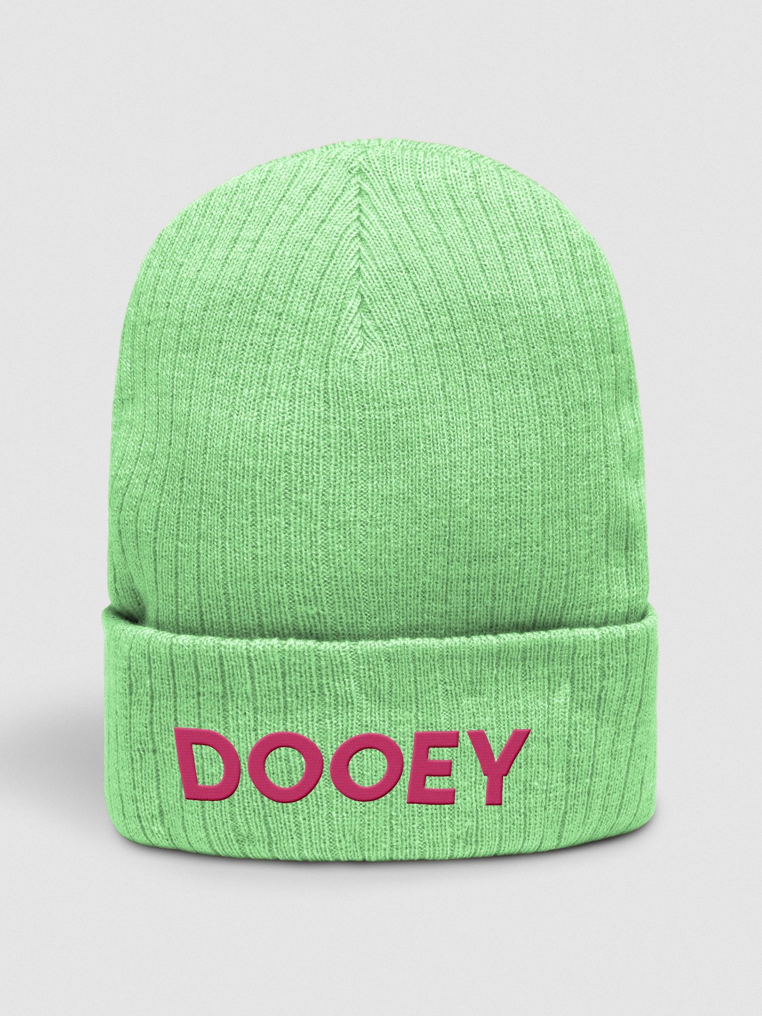 Neon DOOEY Pink & Green Beanie product image (1)