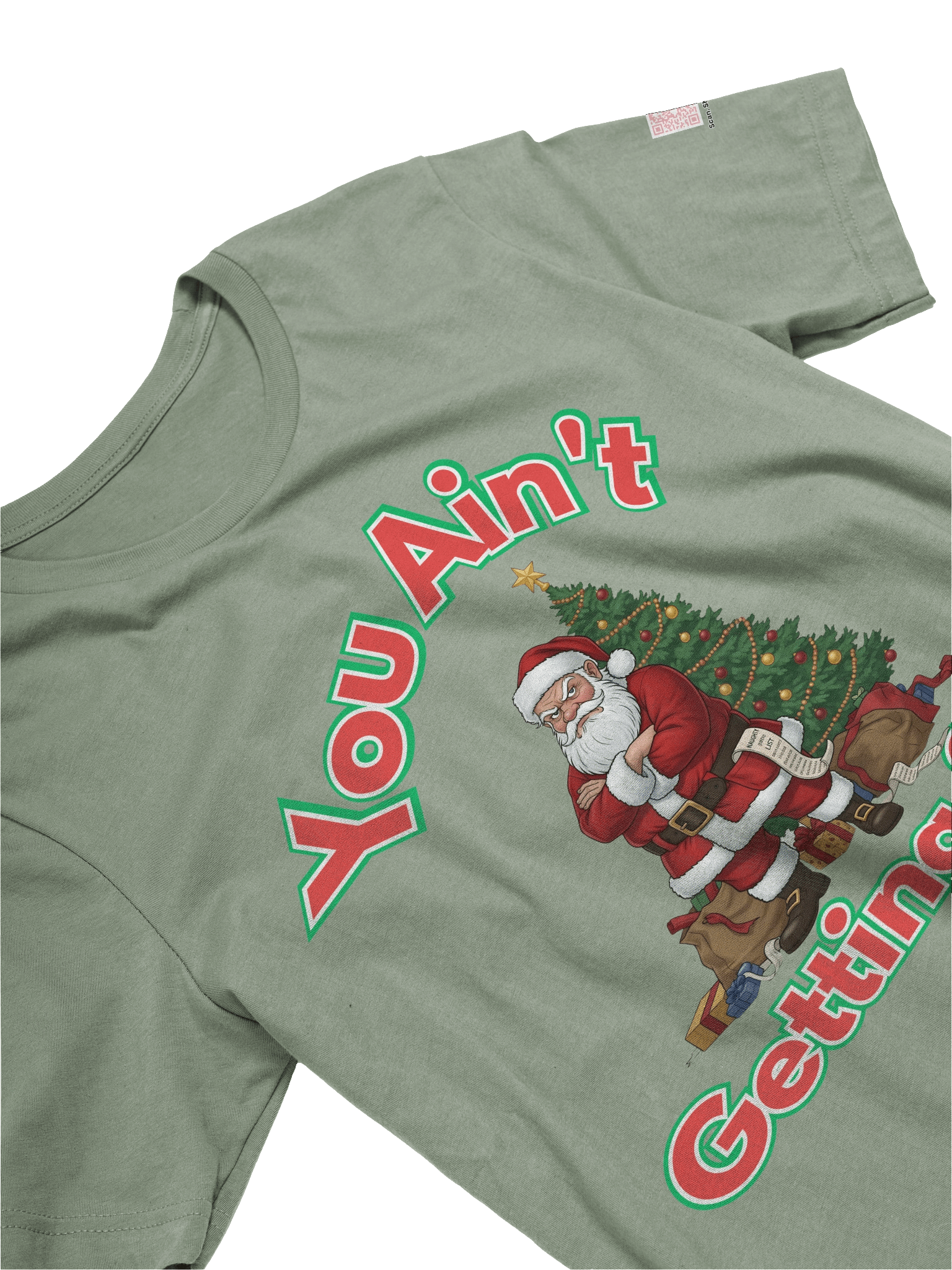 Unisex Funny Christmas Shirt – Grumpy Santa “You Ain’t Getting Sh*t” Tee | Naughty List Shirt | Sarcastic Holiday Gift | Adult Christmas Humor T-Shirt product image (4)
