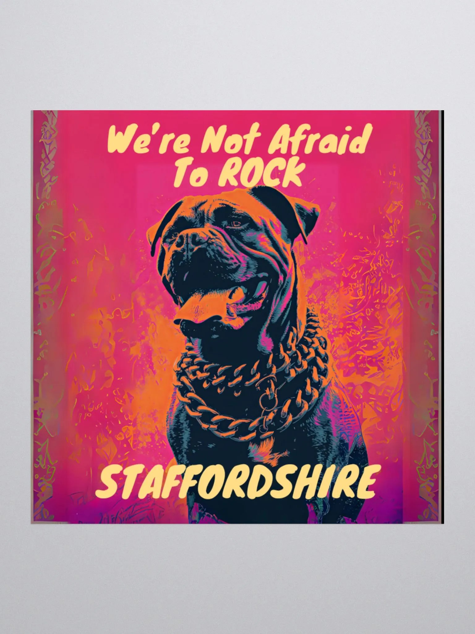 We're Not Afraid To Rock Staffordshire Kiss Cut Sticker product image (1)