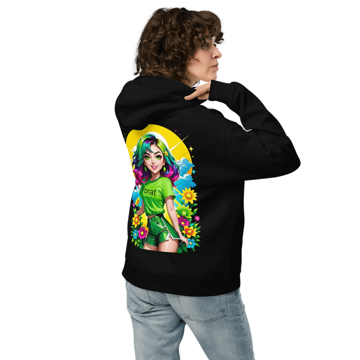 Brat - Premium Hoodie (Black) Brat Life - v3 (Back Printed Design) product image (2)