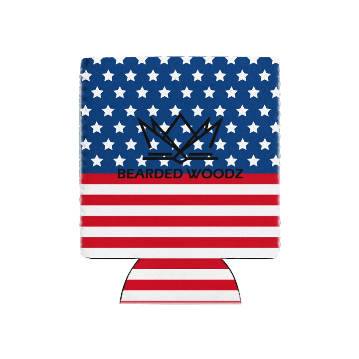 Coozie Can Cooler (Design: Bearded Woodz) Custom America product image (1)