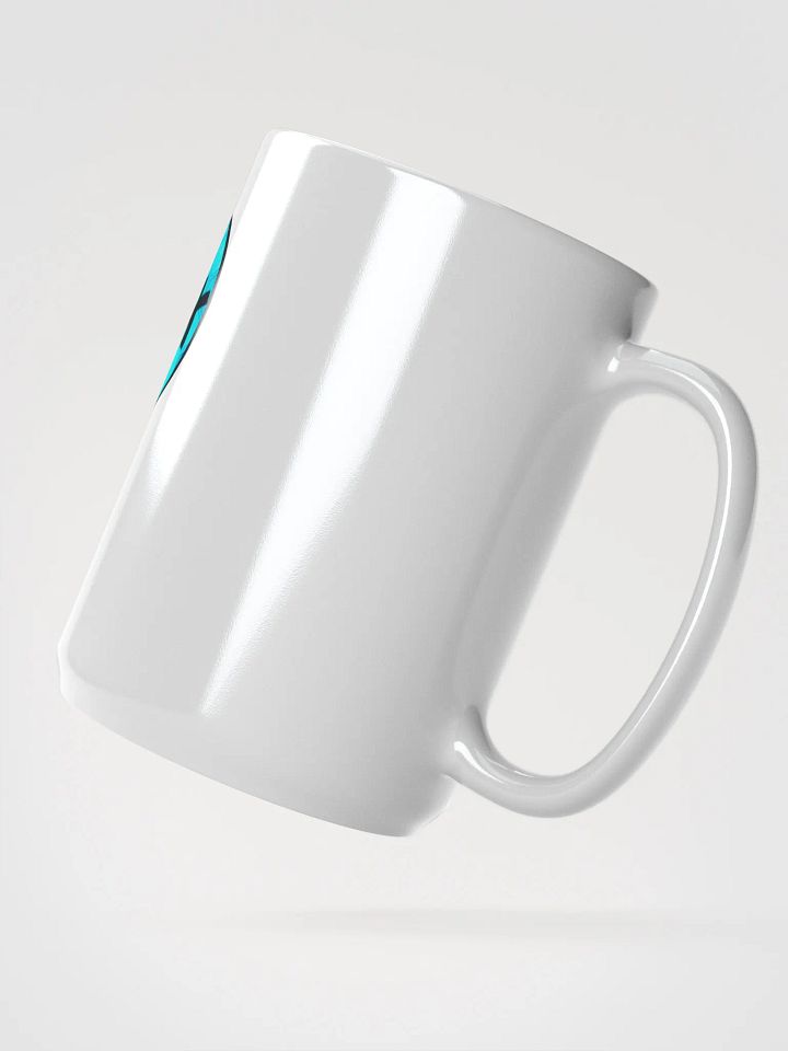 HOT BOX FAM BRIGHT BLUE HONEY COMB LOGO COFFEE MUG product image (2)