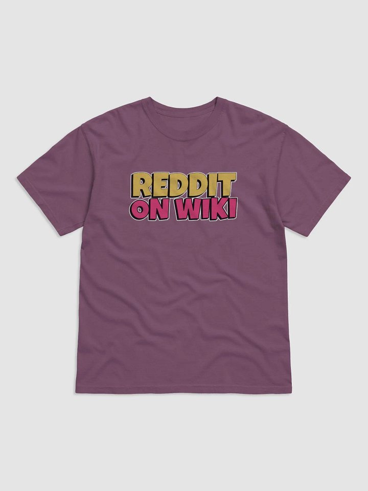 Reddit On Wiki Heavyweight T-Shirt product image (1)