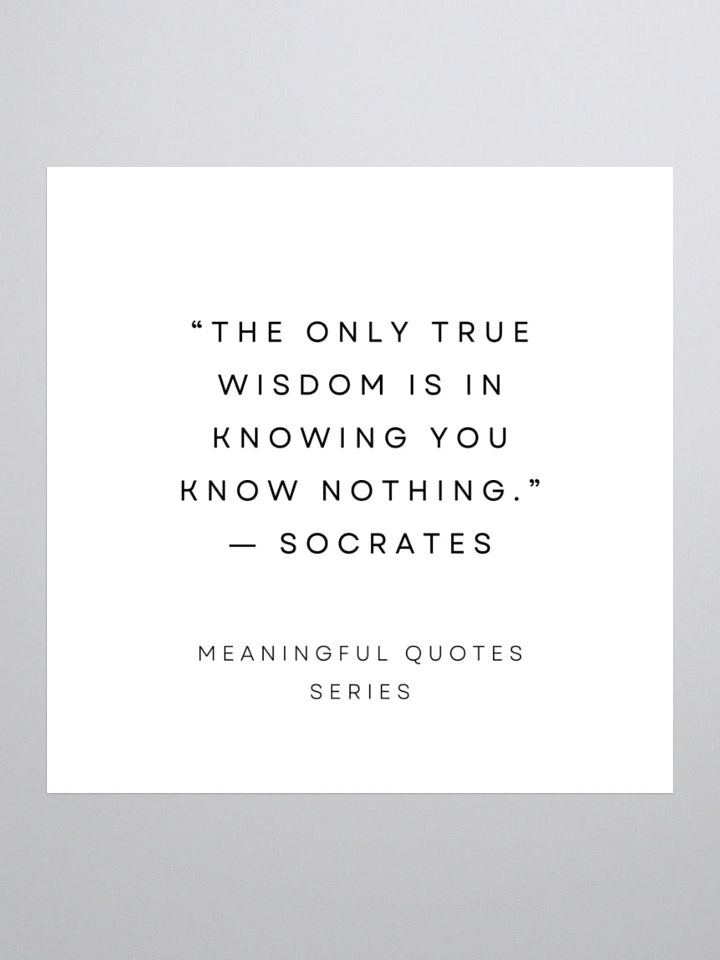 Wisdom in Stickers: Socrates Quote product image (1)