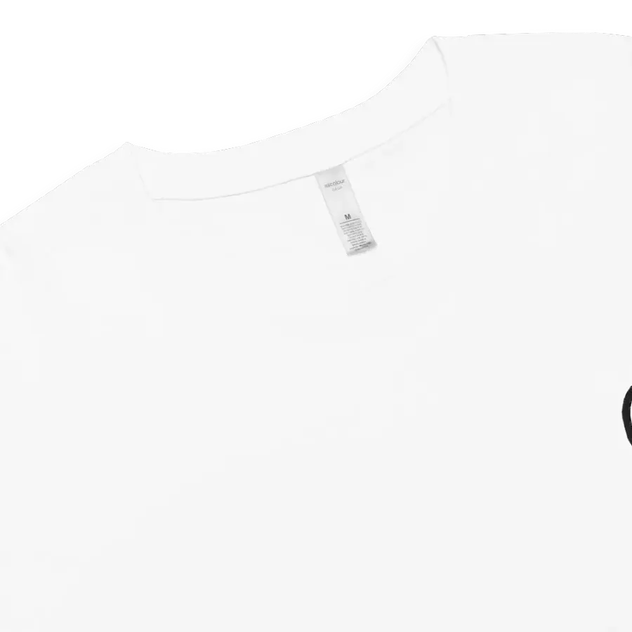 EXCLAIMING MENTALLY (L.C. black) embroidered cotton crop top product image (15)