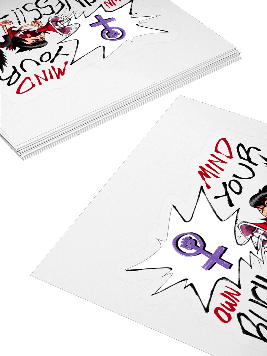 Alunya - “Mind Your Own Business!!” Sticker product image (10)