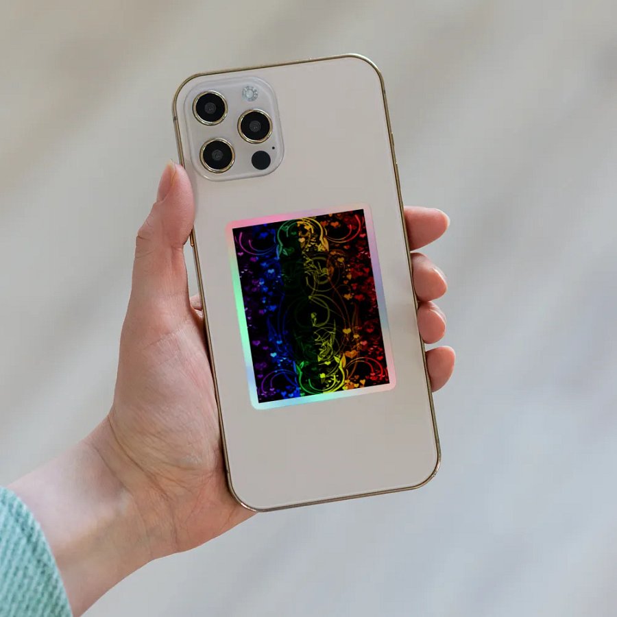 Pride Flag Sticker (Flourish Variation) product image (6)