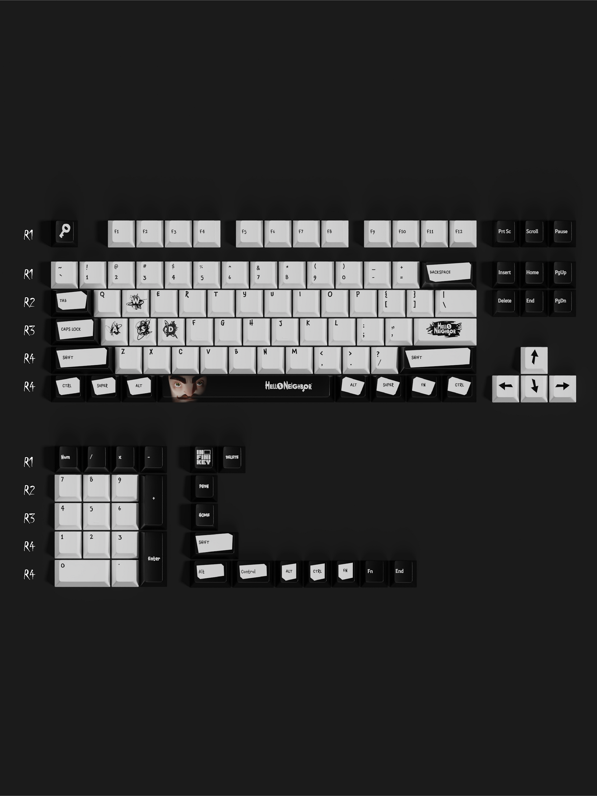 Hello Neighbor Keycaps product image (1)