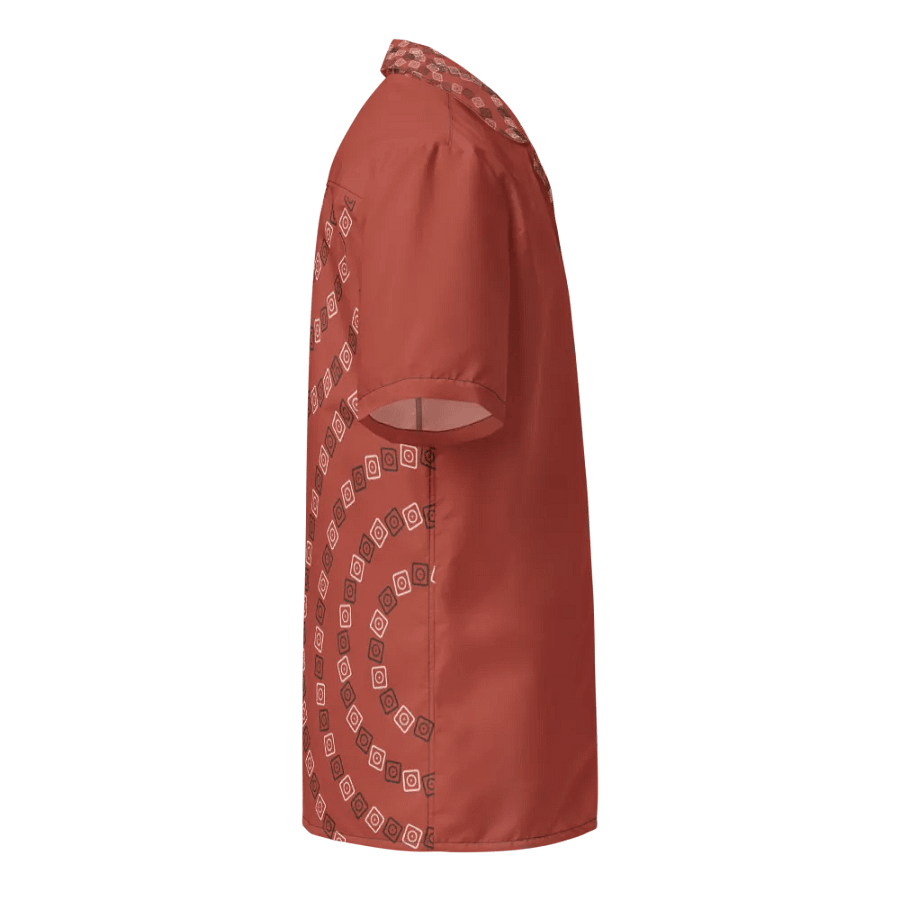 Optical Sun Icon / MO Hawaiian Shirt / Red product image (11)