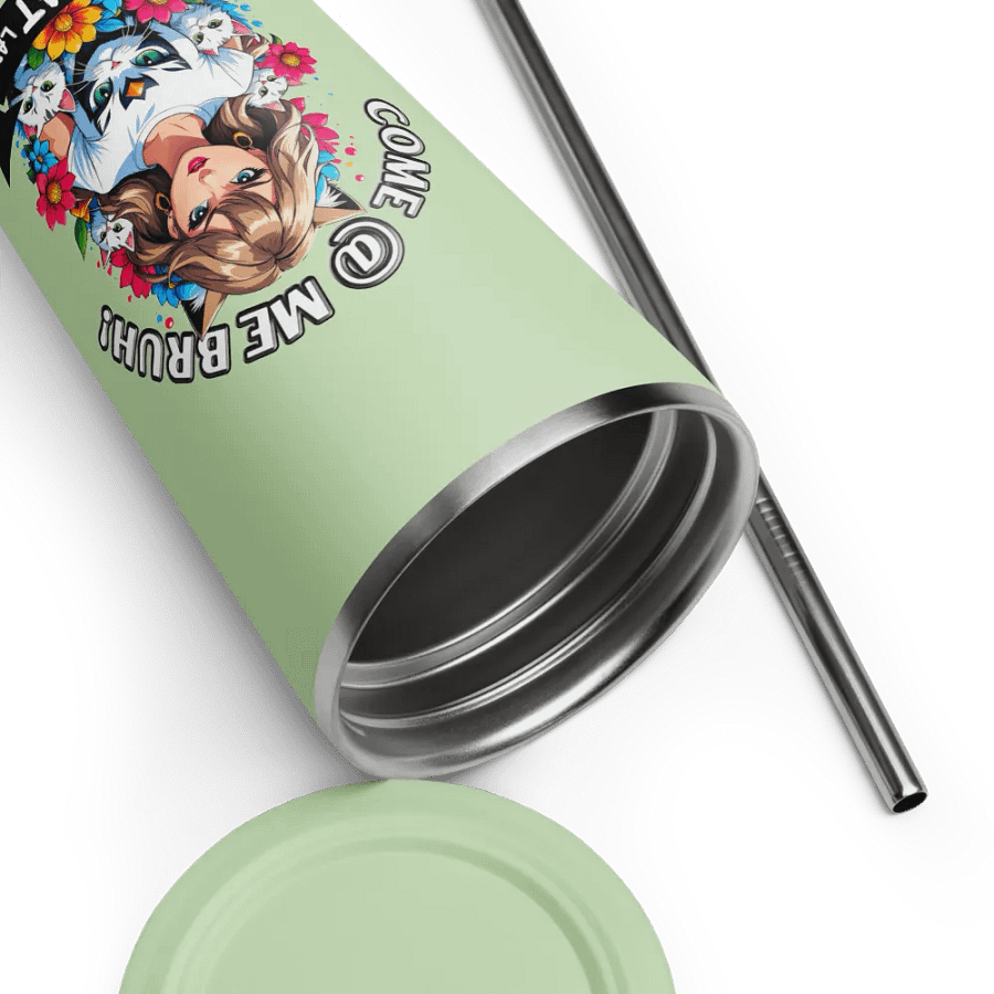 Childless Cat Lady 20 oz Tumbler Cup - Mint - Insulated Tumbler with a Straw product image (9)