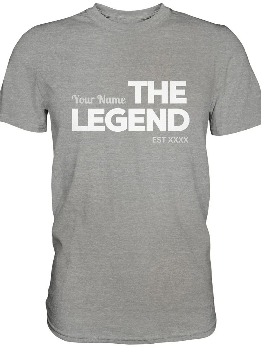 Geschenk Personalisiert Geburtstags-Shirt THE LEGEND - Geschenk Mann Frau - Custom Name & Year Tee product image (5)