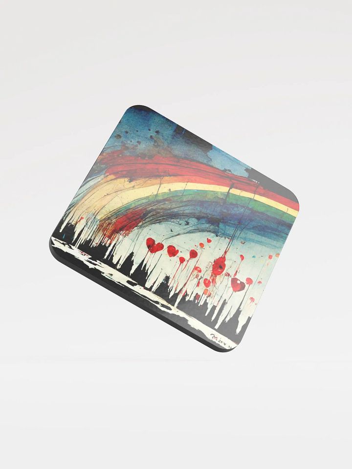 Rainbow Chaos Cork Coaster product image (1)