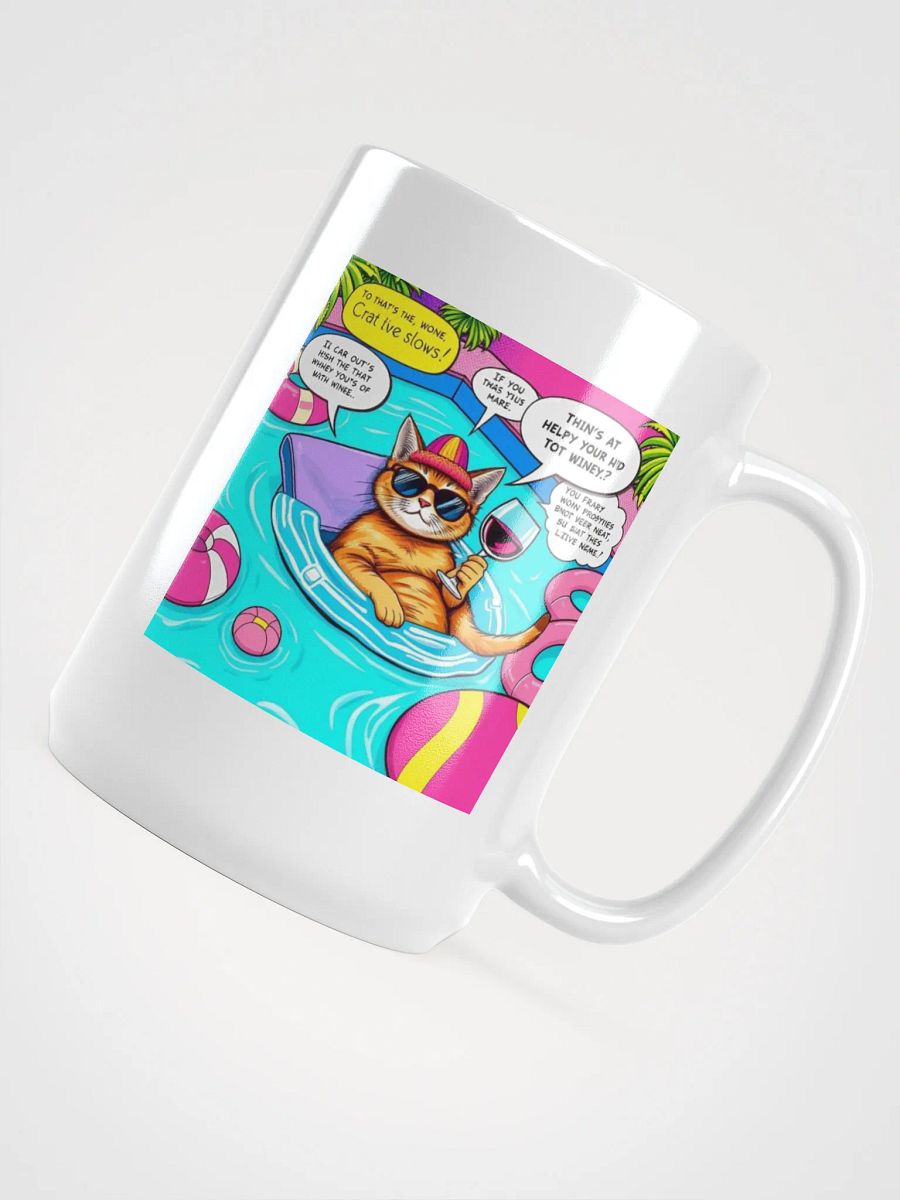 Wine Cat Pool Day Mug product image (5)