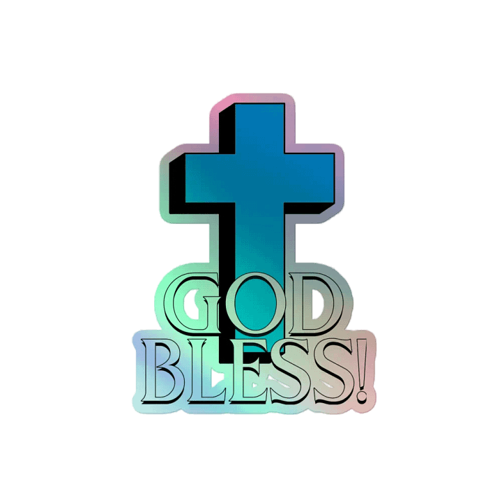God Bless Holo-Sticker product image (2)