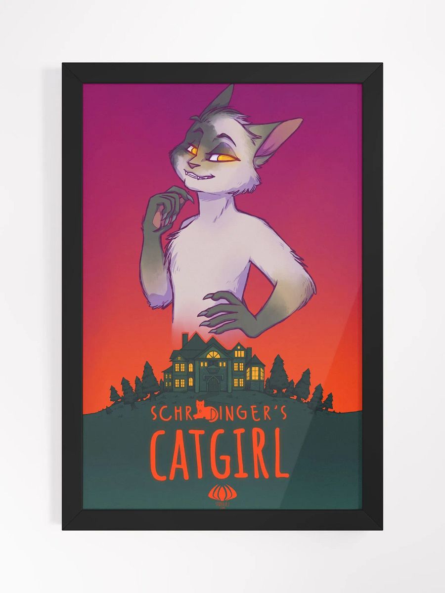 Schrodinger's Catgirl Poster: Mischief Brewing - Framed product image (1)