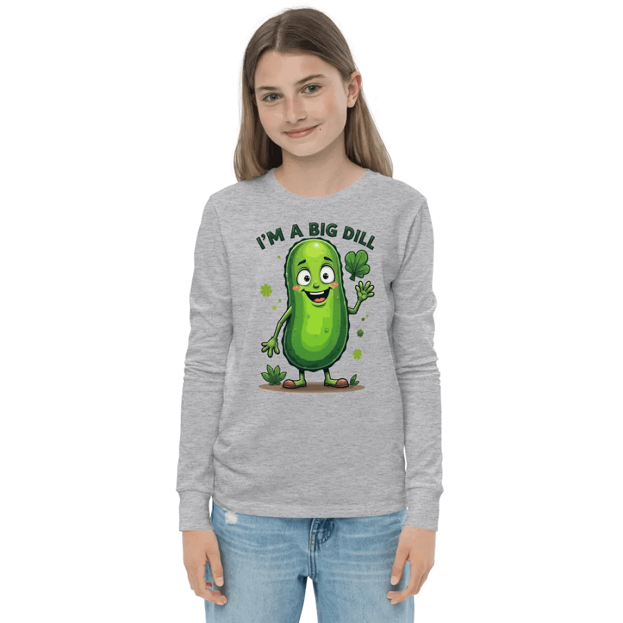 Big Dill Pickle Youth Long Sleeve Tee product image (4)