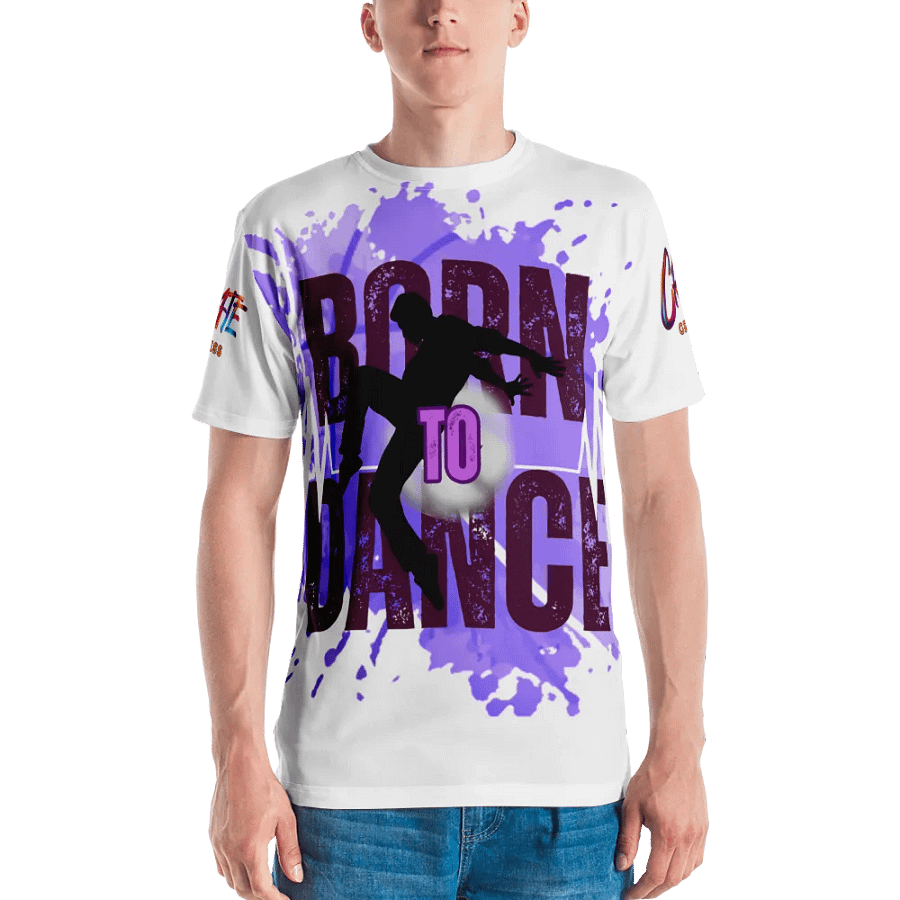 Born to Dance His Silhouette Dynamic Huge Print T-Shirt product image (4)