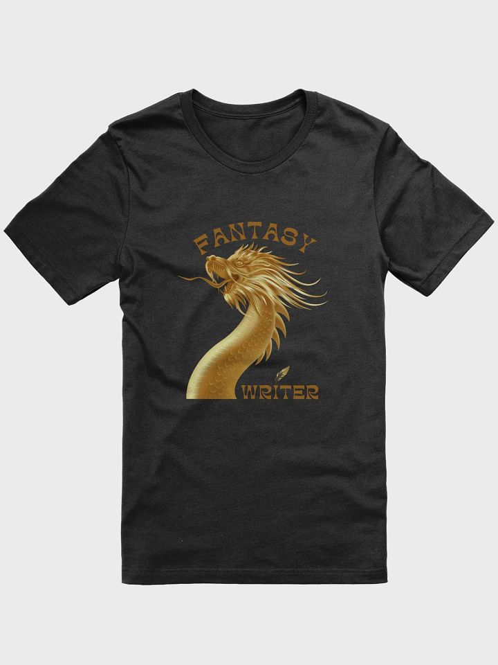 Fantasy Writer Dragon t-shirt - Black/Gold product image (1)