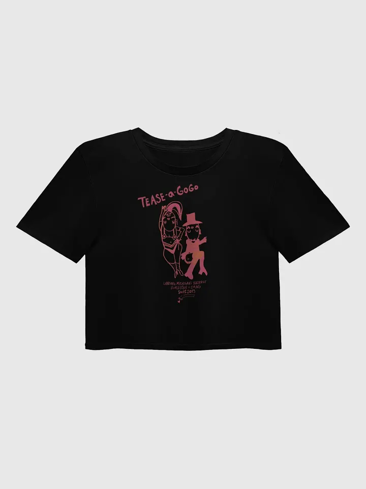 Tease Crop Top (Black and Pink) product image (1)