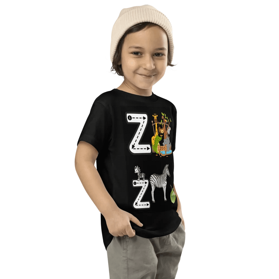 JoBeth Design  Black  Zz🦓 Toddler T-Shirt👚 product image (3)